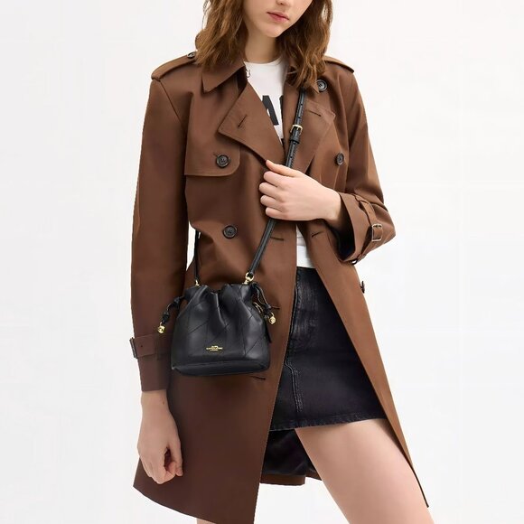 Coach Handbags - COACH Faye Mini Drawstring Bag With Quilting